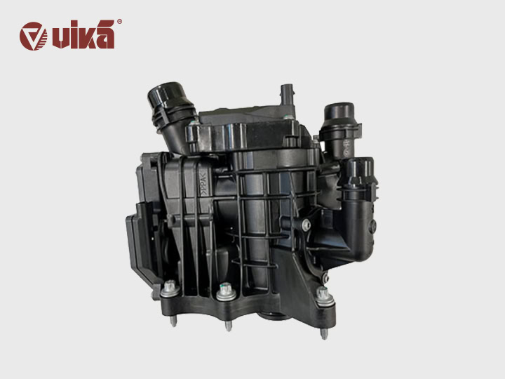 What are the symptoms of a failed BMW B48 electronic thermostat assembly?